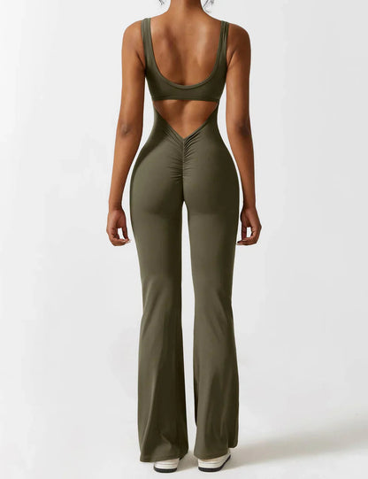 Judith | Women's Flare Leg Activewear Jumpsuit