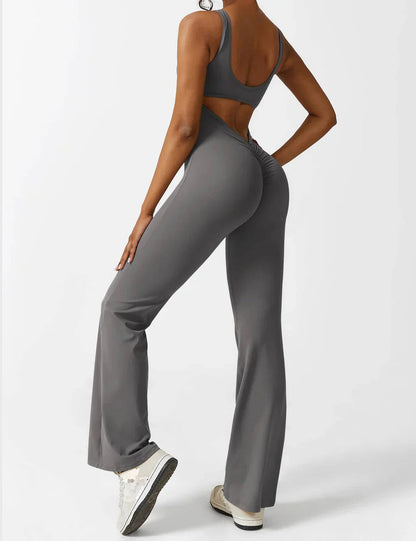 Judith | Women's Flare Leg Activewear Jumpsuit