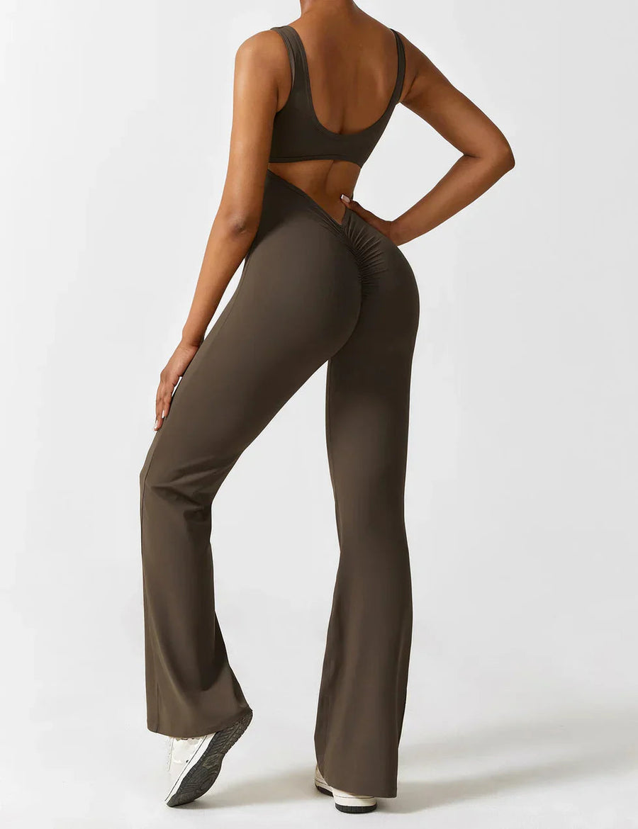 Judith | Women's Flare Leg Activewear Jumpsuit