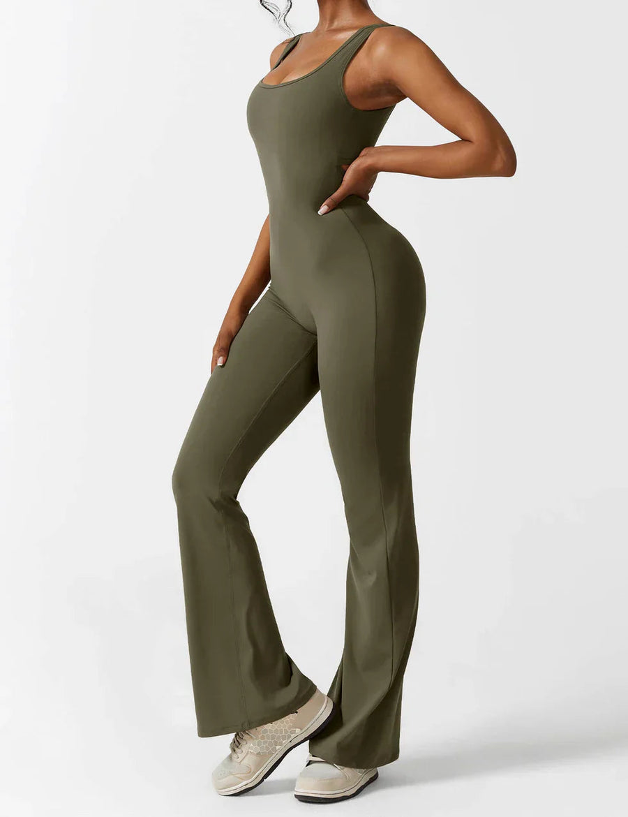 Judith | Women's Flare Leg Activewear Jumpsuit