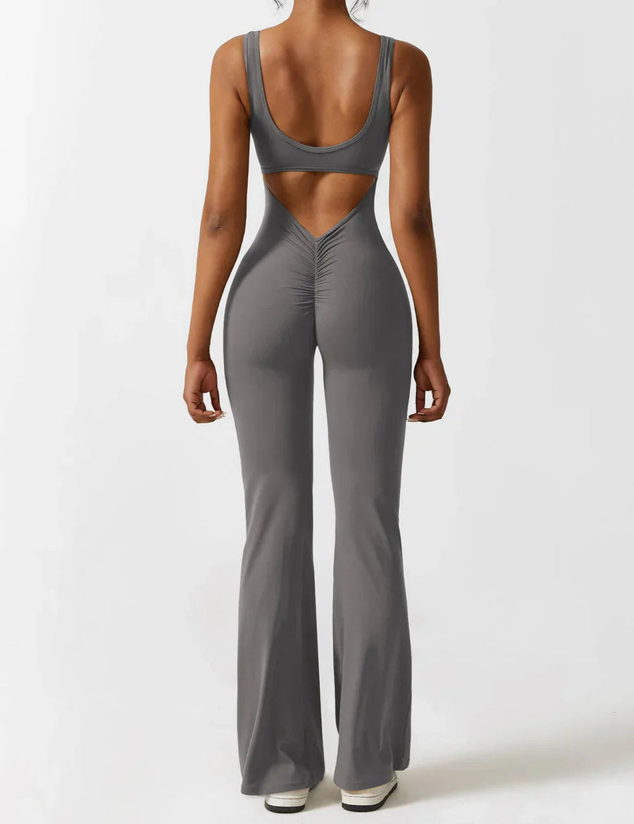 Judith | Women's Flare Leg Activewear Jumpsuit