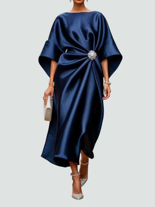 Kay | Women's Luxurious Wrap Midi Dress