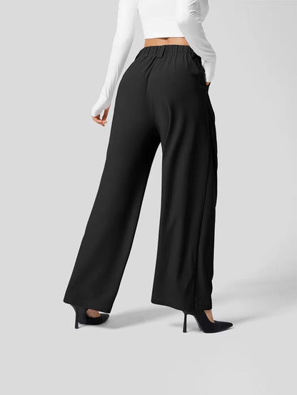 Kimberly | Women's High-Waisted Pleated Trousers