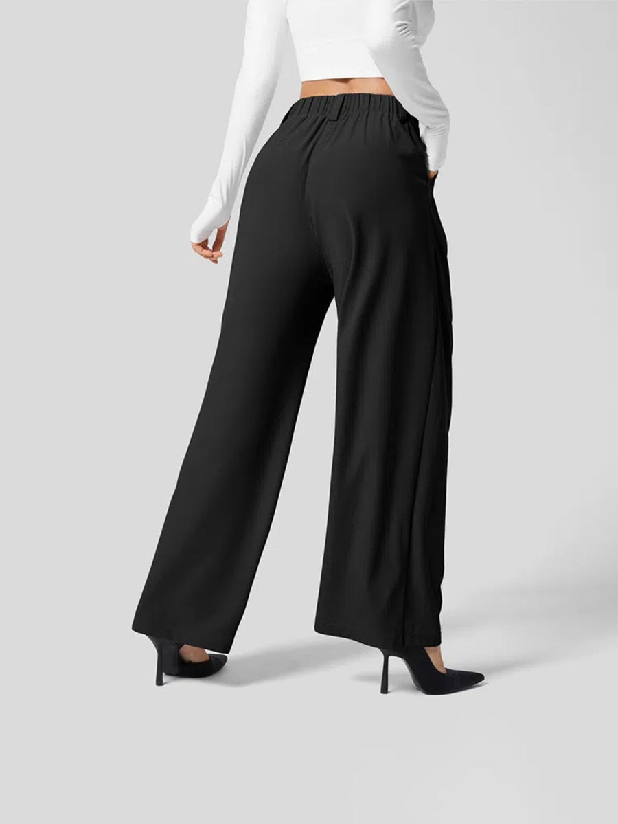 Kimberly | Women's High-Waisted Pleated Trousers