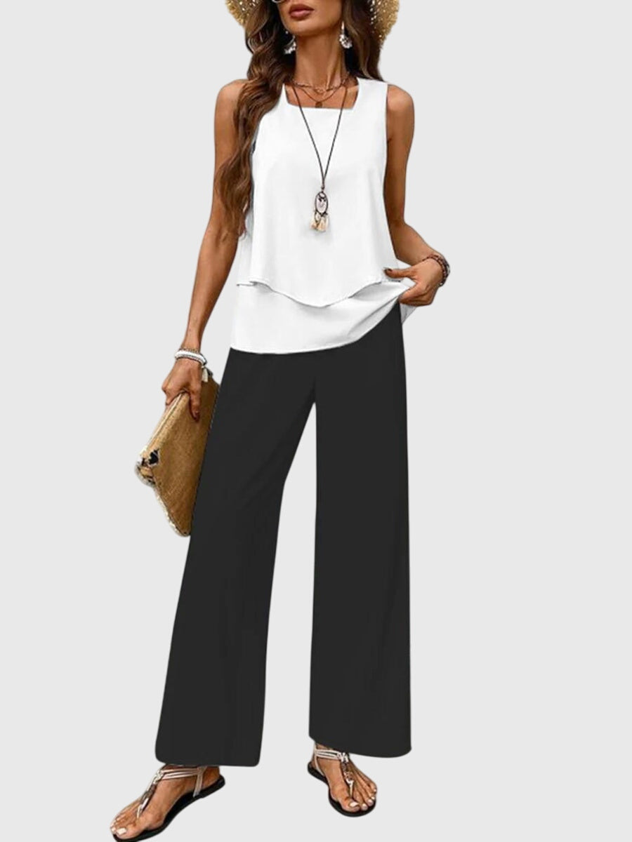 Leila | Women's Wide-Leg Pant Set