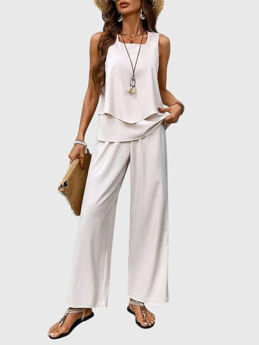 Leila | Women's Wide-Leg Pant Set
