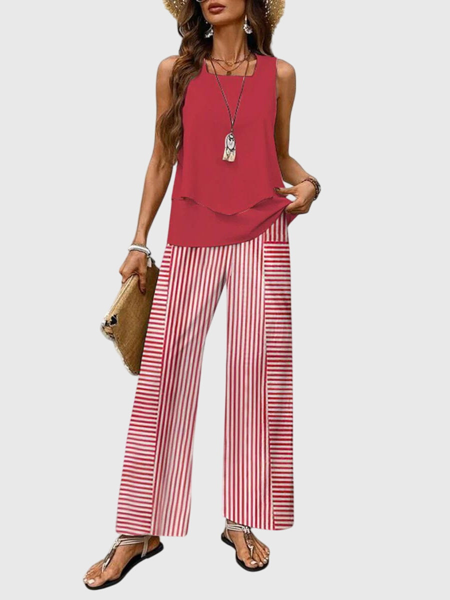 Leila | Women's Wide-Leg Pant Set