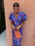 Dianna | Elegant Puff Sleeve Printed Dress