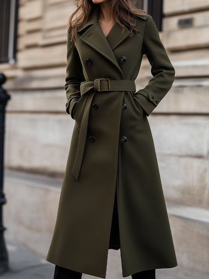 Ariel Women's Double Breasted Long Coat