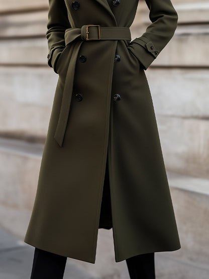 Ariel Women's Double Breasted Long Coat