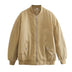 Marcia Oversized Bomber Jacket - Khaki