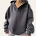 Candice | Women's Oversized Pullover Hoodie - Gray