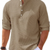 Marvin | Men's Casual Shirt - Relaxed Fit - Lightweight Cotton - Beige