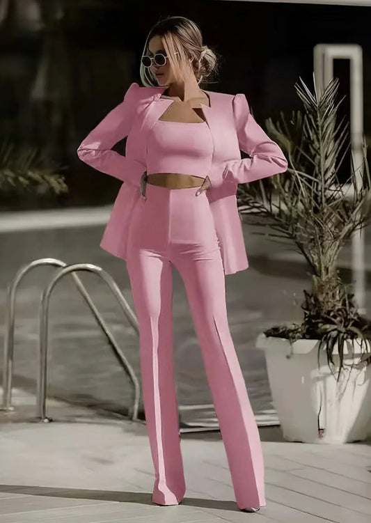 Mary | Women's Fitted Blazer and Pant Suit Set