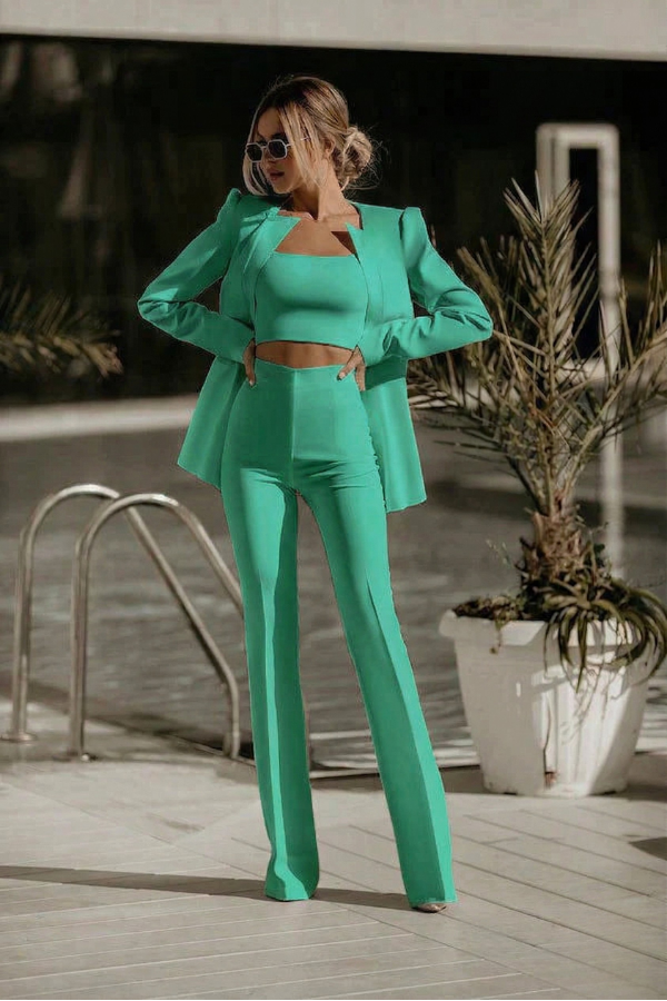 Mary | Women's Fitted Blazer and Pant Suit Set