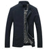 Cedric | Men's Slim-Fit Lightweight Zip Jacket - Navy Blue