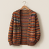 Alana | Women's Open-Front Knit Cardigan - Red