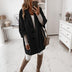 Katrina | Women's Oversized Cocoon Coat - Black
