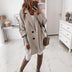 Katrina | Women's Oversized Cocoon Coat - Beige