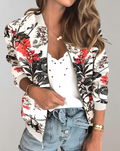 Phyllis | Elegant Floral Bomber Jacket for Women