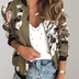 Phyllis | Elegant Floral Bomber Jacket for Women - Army Green