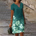 Helen | Elegant V-Neck Long Sleeve Button Blouse - Green
