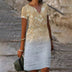 Helen | Elegant V-Neck Long Sleeve Button Blouse - Beige