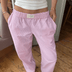 Kathy | Soft & Comfortable Relaxed Fit Lounge Pants - Pink