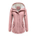 Teresa | Women's Hooded Fleece-Lined Winter Jacket - Light Pink