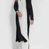 Christina V-Neck Maxi Dress in Luxurious Summer Elegance - Black Jacket