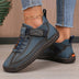 Deanna Orthopedic Lace-Up Sneakers - Dark Blue