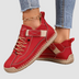 Deanna Orthopedic Lace-Up Sneakers - Red