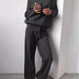Ruth | Women's Relaxed Fit Two-Piece Set - Dark Grey