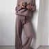 Ruth | Women's Relaxed Fit Two-Piece Set - Coffee