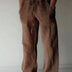 Jay | Men's Luxurious Comfortable Baggy Pants - Brown