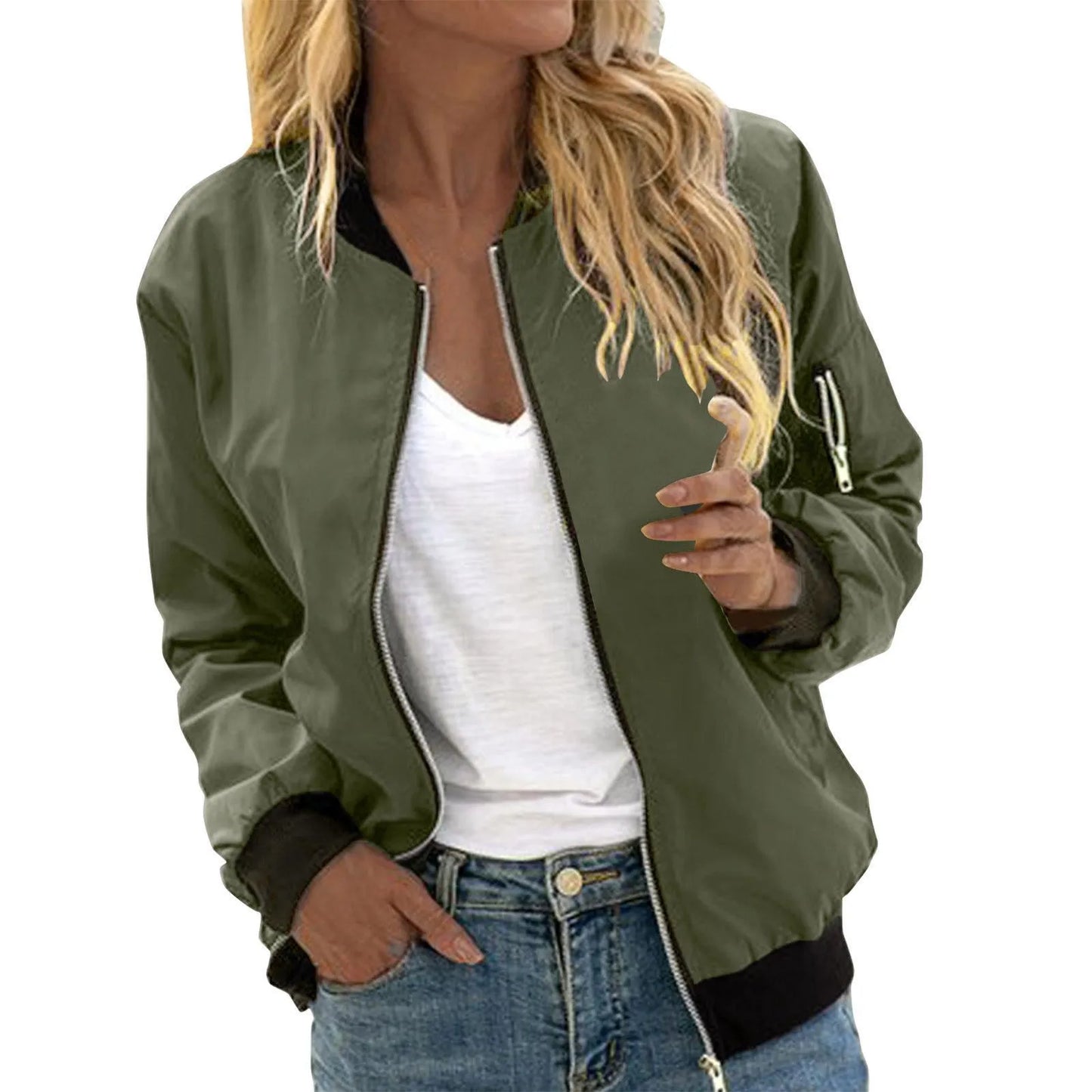 Sheryl | Women's Lightweight Bomber Jacket