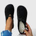 Tessa | Women's Slip-On Ballet Flats in Luxe Leather - Black