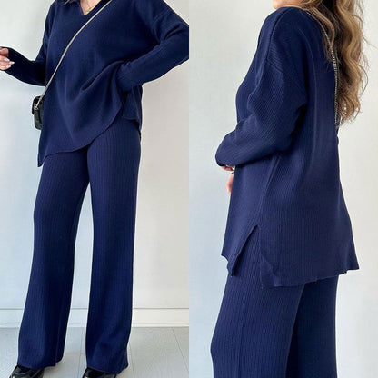 Camille | Women's Wide Leg Pant Set in Luxurious Fabric