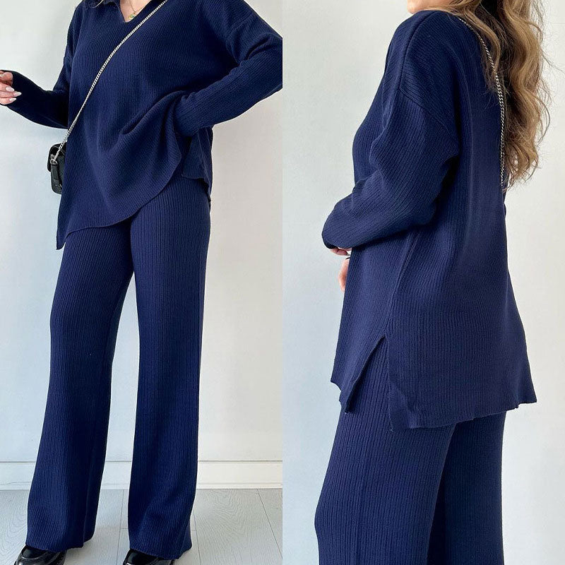 Camille | Women's Wide Leg Pant Set in Luxurious Fabric