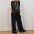 Heather | Women's Elegant Two-Piece Ensemble - Black