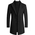 Thomas | Elegant Slim-Fit Wool Coat - Black