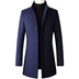 Thomas | Elegant Slim-Fit Wool Coat - Navy