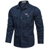 Waylon | Luxurious Stylish Shirt with Pockets for Men - Navy Blue