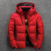 Forrest | Men's Hooded Quilted Puffer Jacket - Red