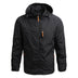 Zane | Men's Casual Hooded Jacket - Black