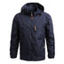 Zane | Men's Casual Hooded Jacket - Navy Blue
