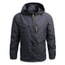 Zane | Men's Casual Hooded Jacket - Gray