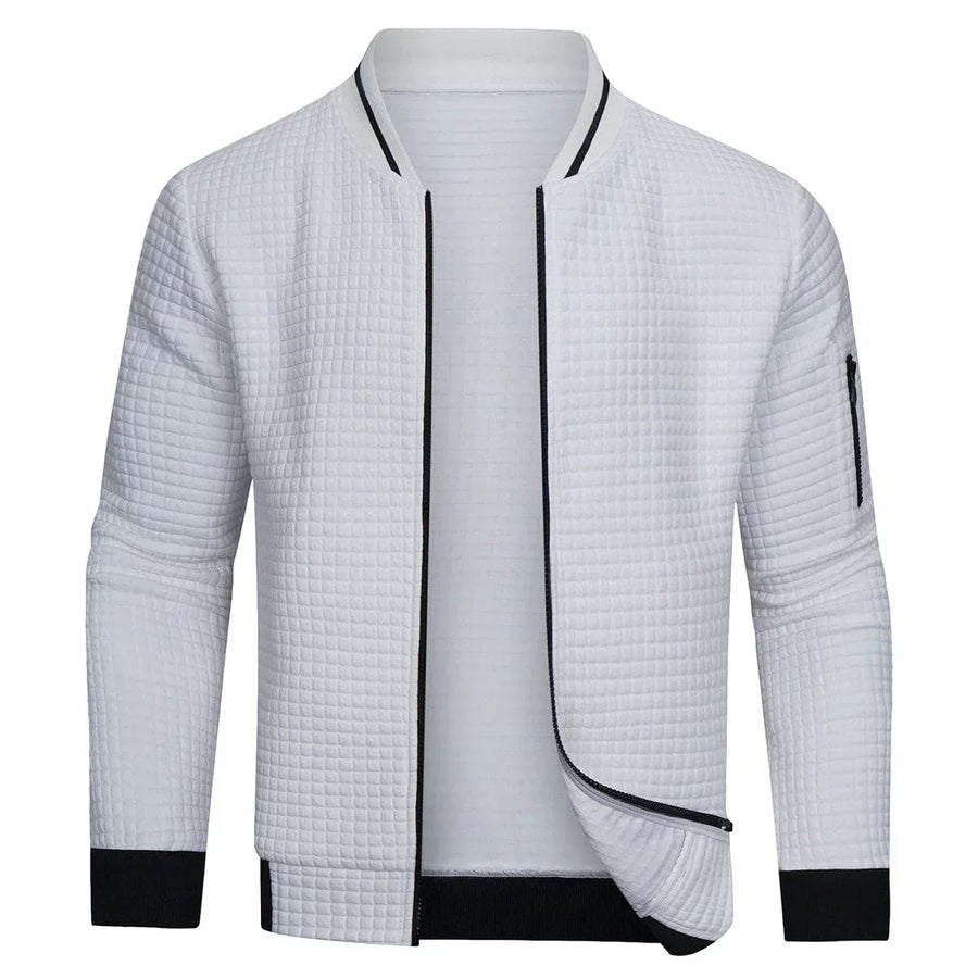 Darrell | Men's Quilted Zip-Up Bomber Jacket
