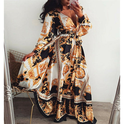 Harmony Bohemian Maxi Dress - Elegant and Flowing