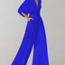 Willow | Women's Wide Leg Jumpsuit Two-Piece Set - Blue